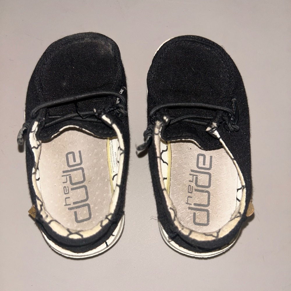 Hey Dude Black Moccasins Comfortable Casual Shoes